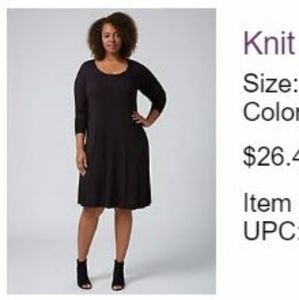 Lane Bryant Black Sweater Dress